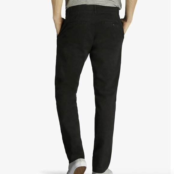 NWT Lee Men's Extreme Motion Flat Front Slim Straight Pant, 28Wx32L, black - Picture 3 of 3